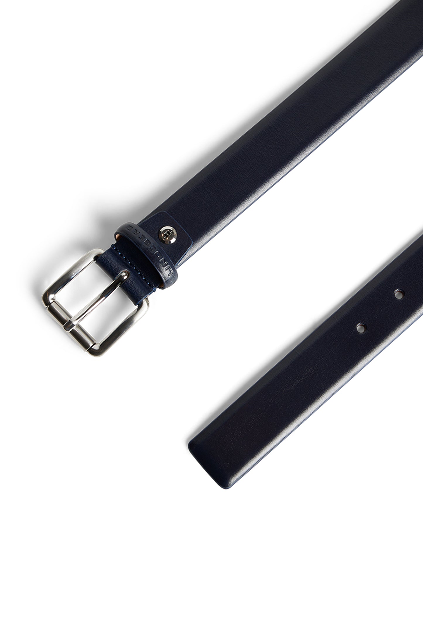 Bill Leather Belt / JL Navy