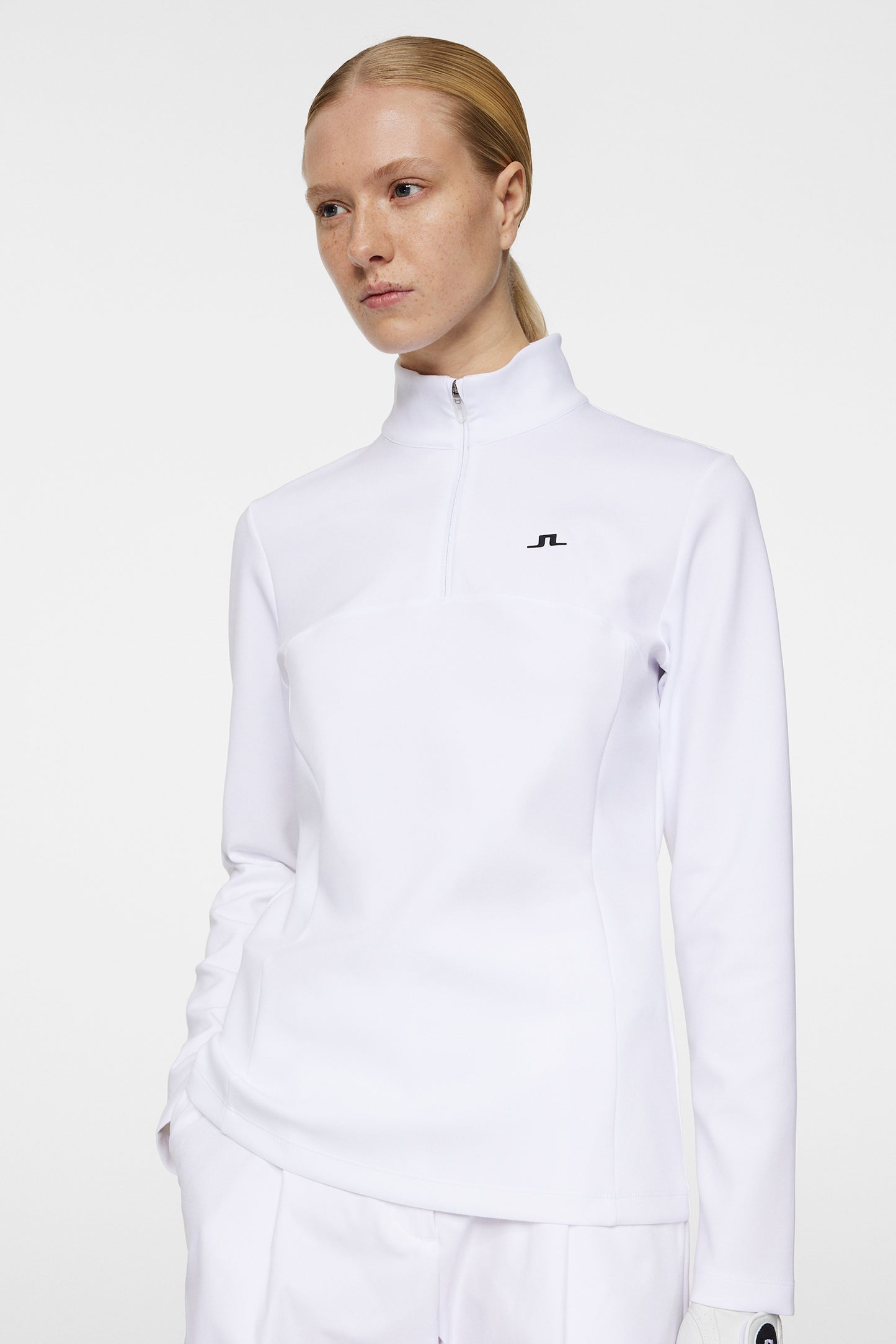 Lorelei Quarter Zip Mid Layer / White