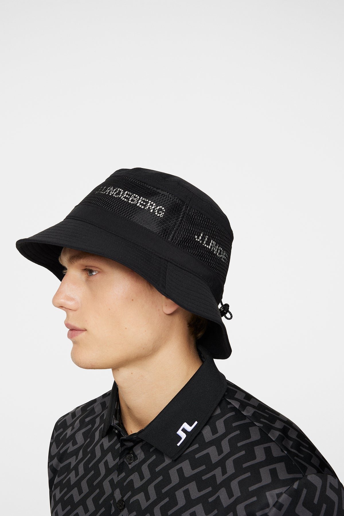 Denver Stripe Bucket Hat / Black