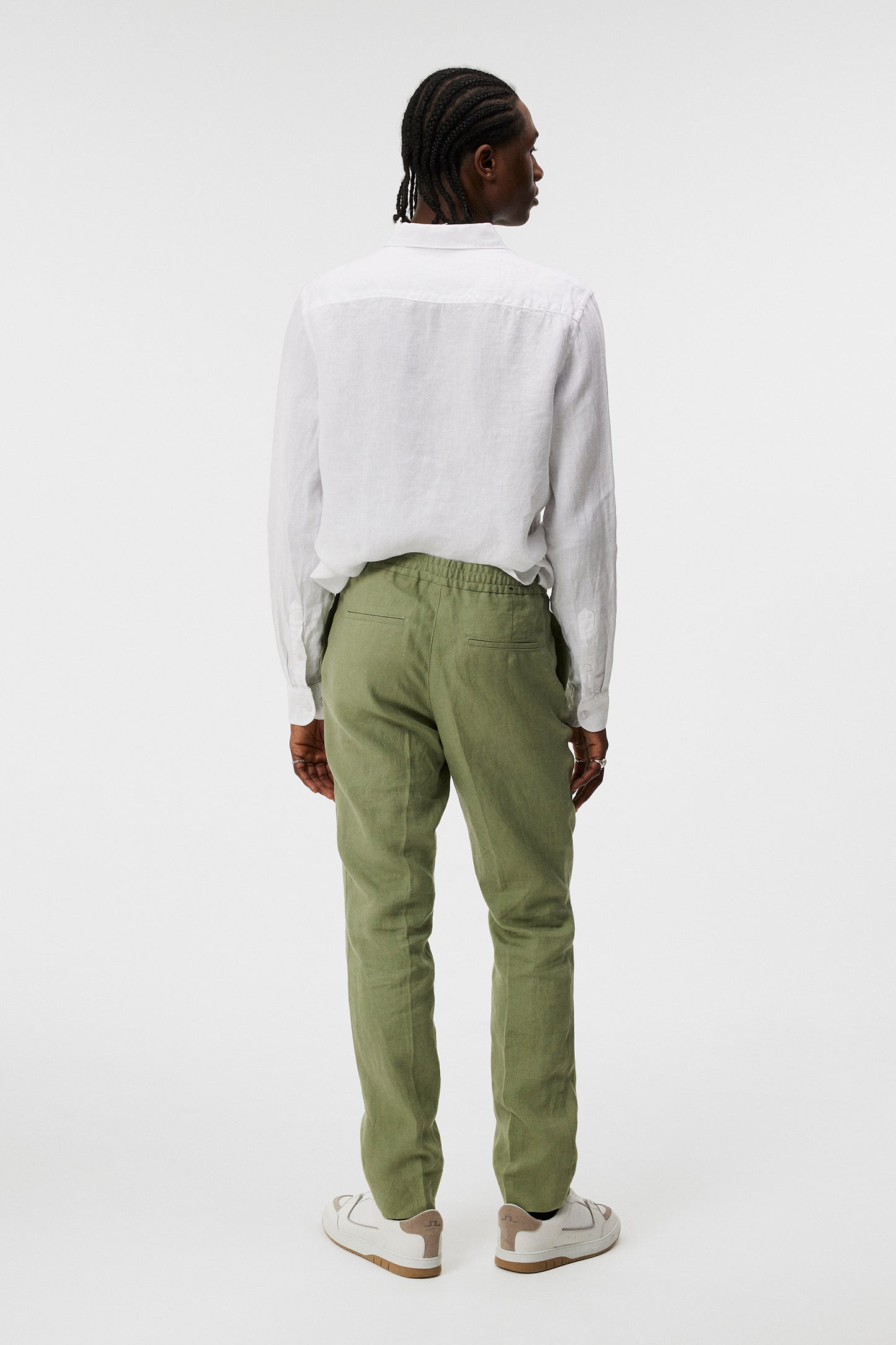 Soren Linen Pants / Oil Green