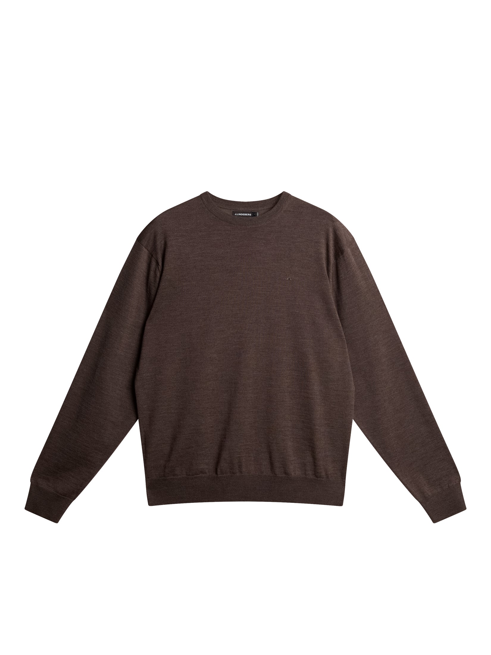 Mino Light Merino Crew / Walnut Melange – J.Lindeberg