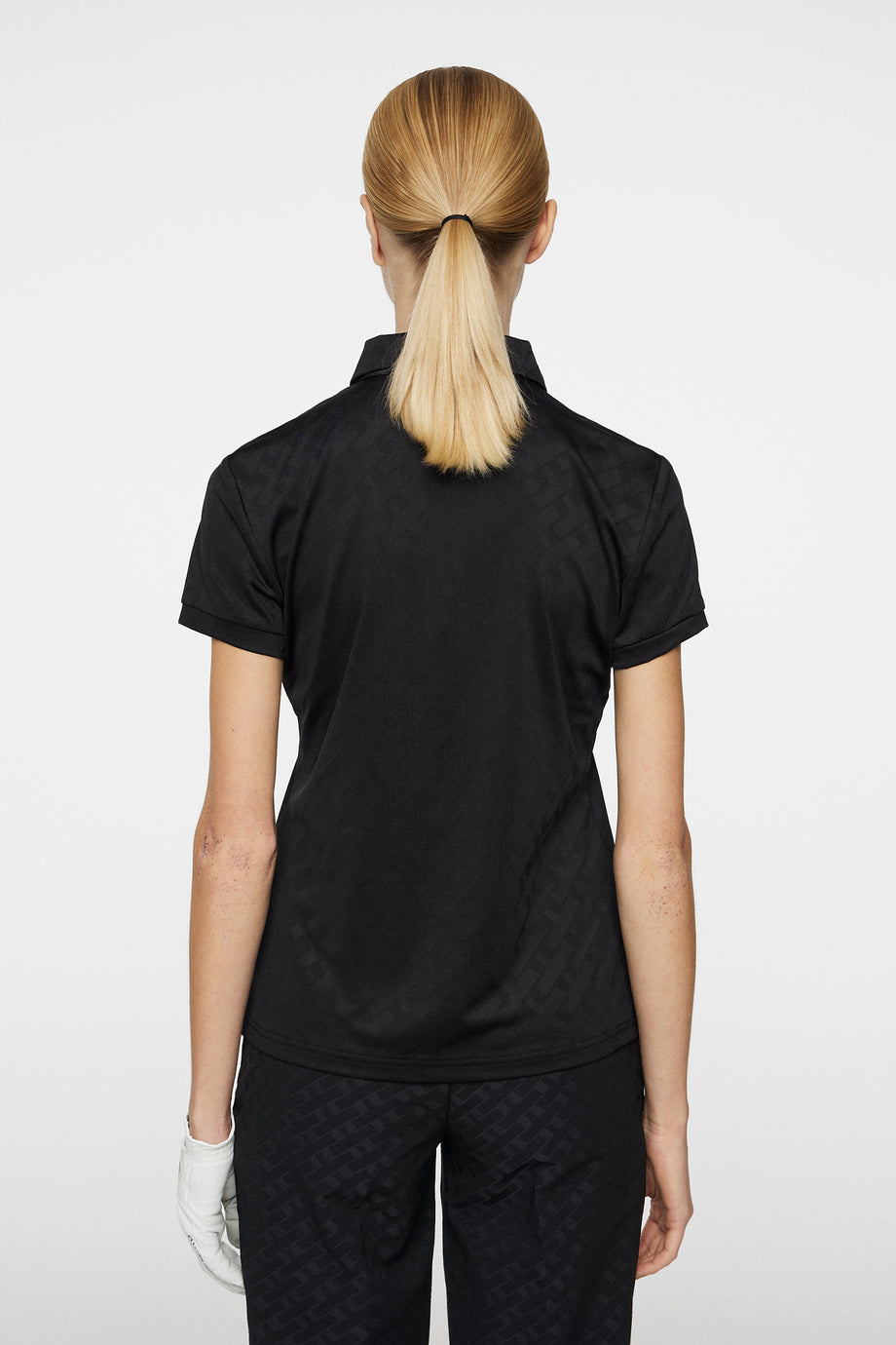 Alaya Jacquard Polo / Black