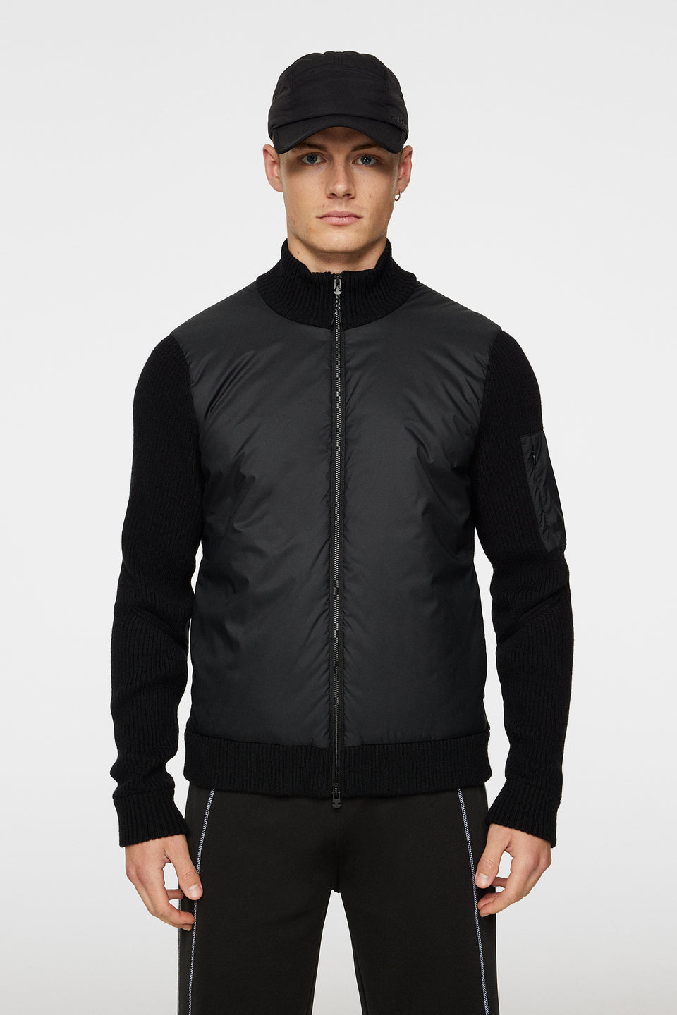 Beck Knitted Hybrid Jacket / Black