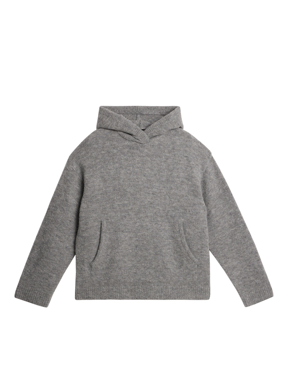 Broon Alpaca Blend Hoodie / Mid Grey Melange