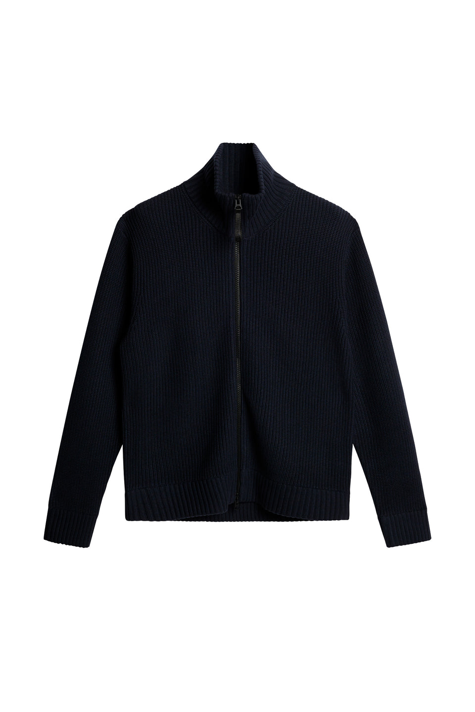 Skyler Wool Blend Zip Cardigan / JL Navy