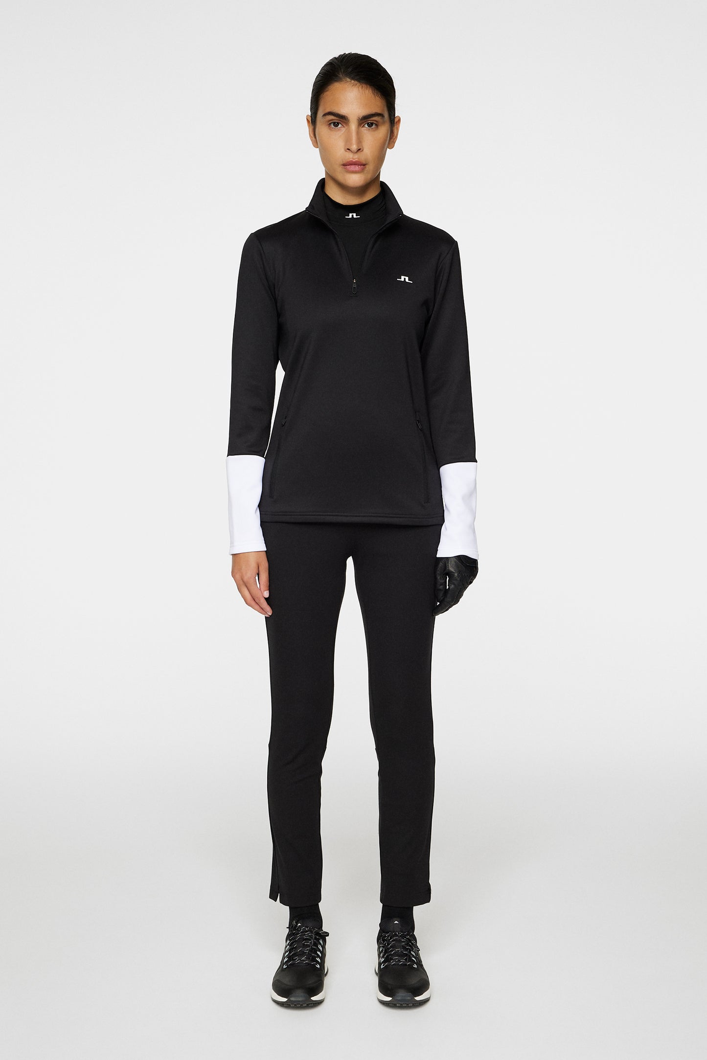 W Aerial Quarter Zip Mid Layer / Black