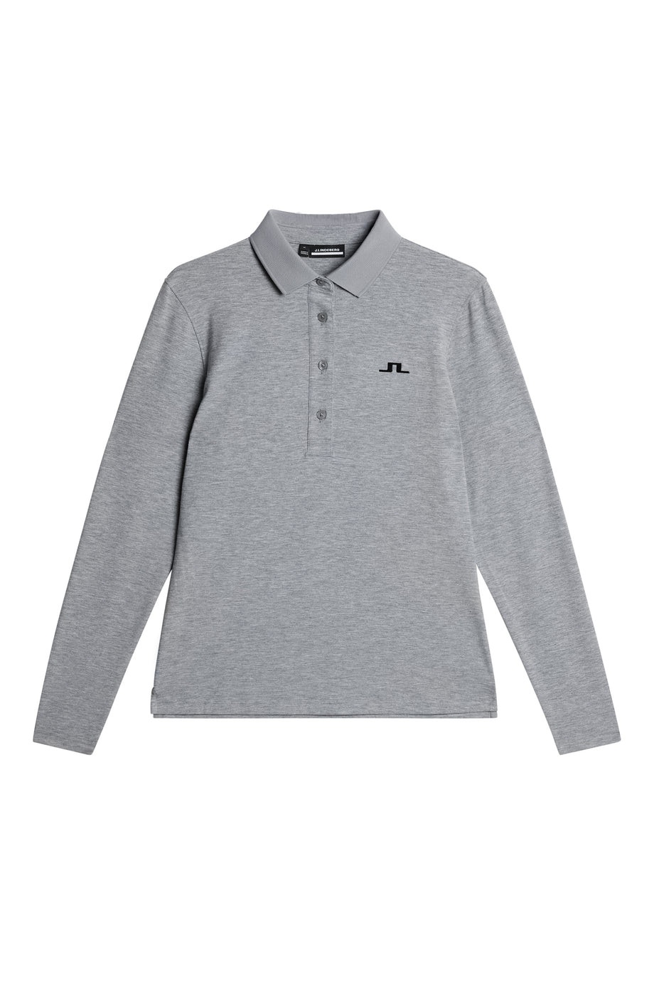 Flor Long Sleeve Polo / Medium Grey Melange