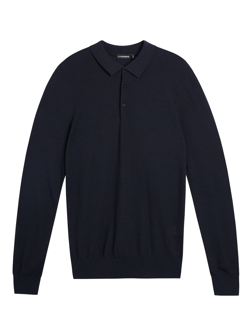 Rowan Mesh Knit LS Polo / JL Navy