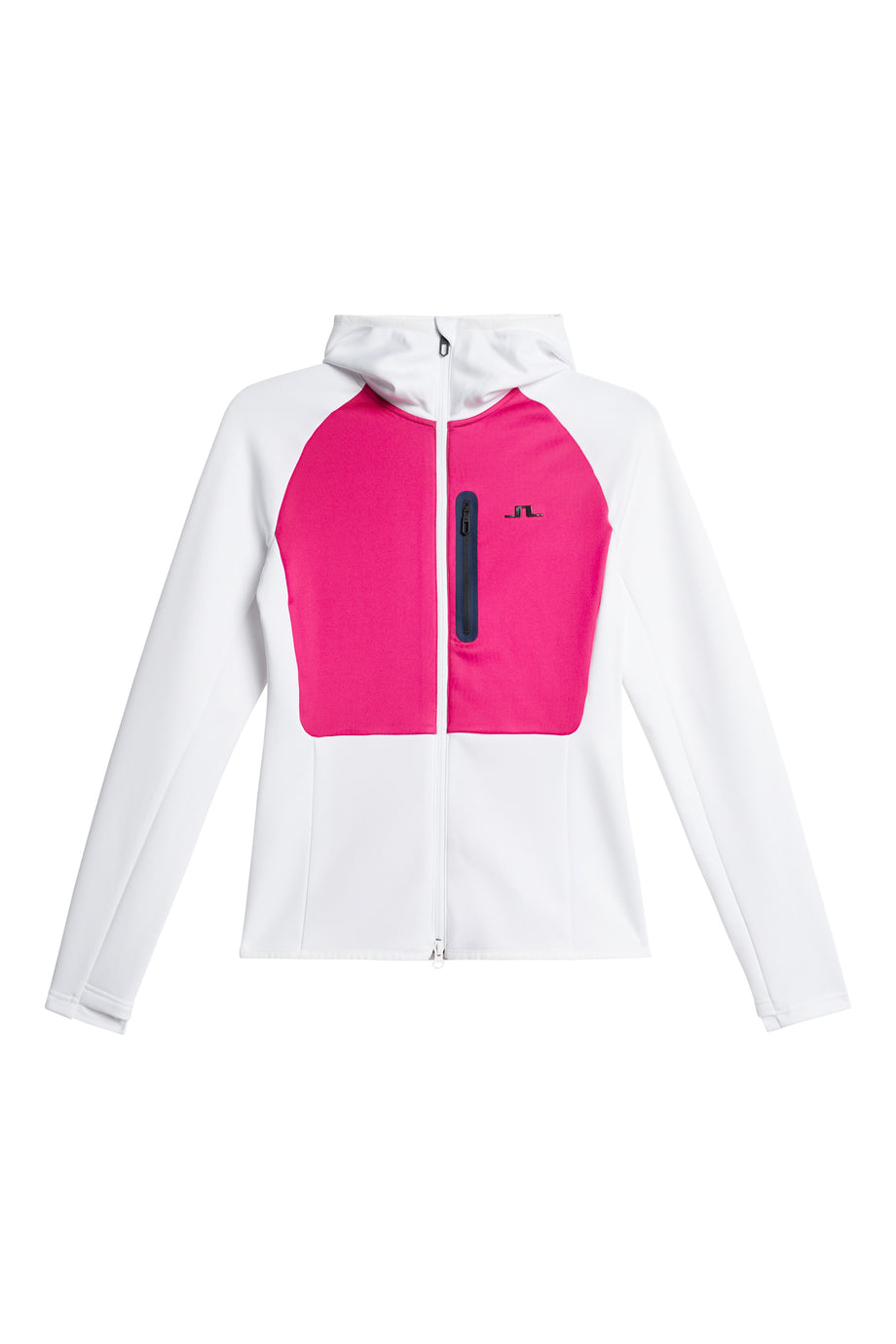 Elana Full Zip Hood / White