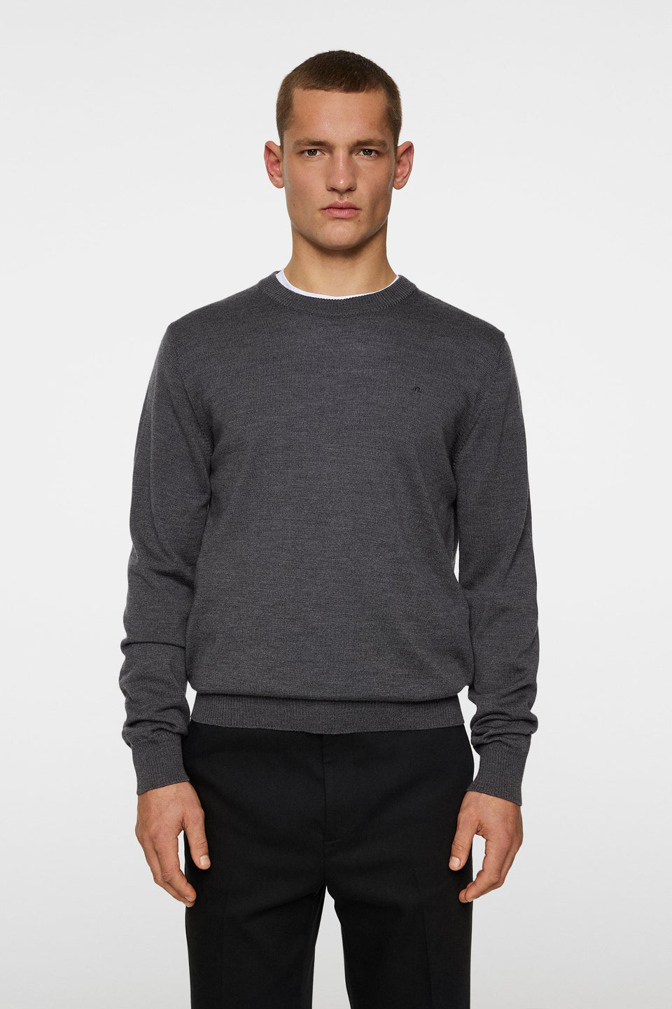 Keane Merino Crew Neck / Lava Smoke Melange