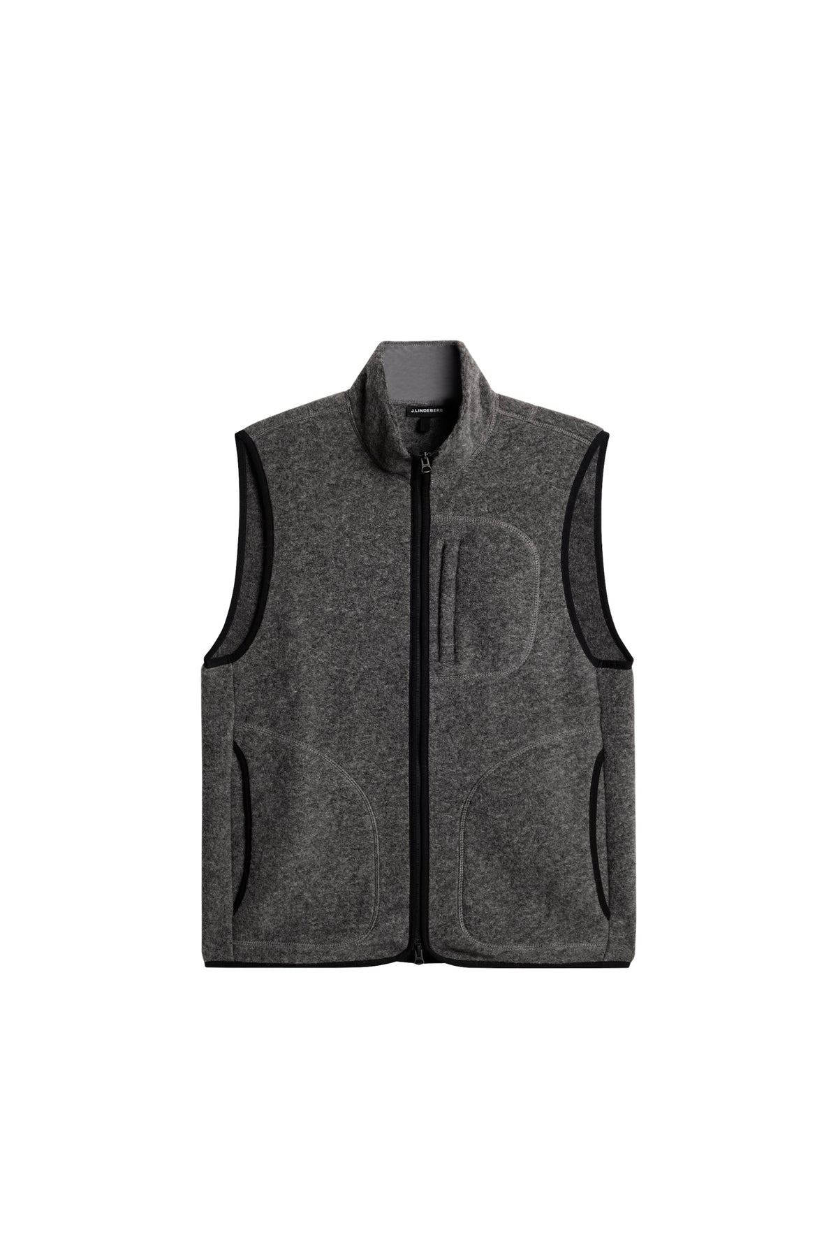 Duncan Wool Fleece Vest / Light Grey Melange