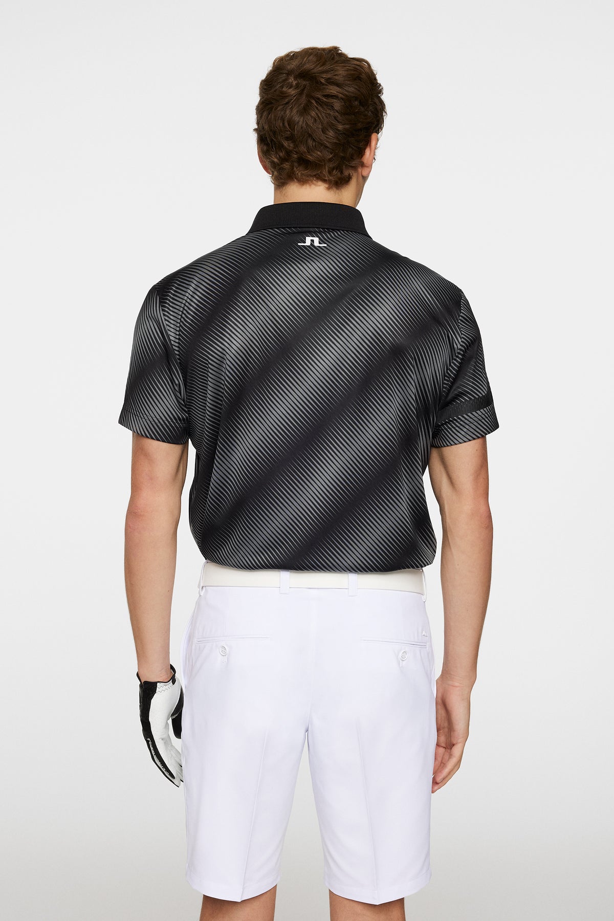 Heath Print Polo / Comb Black M