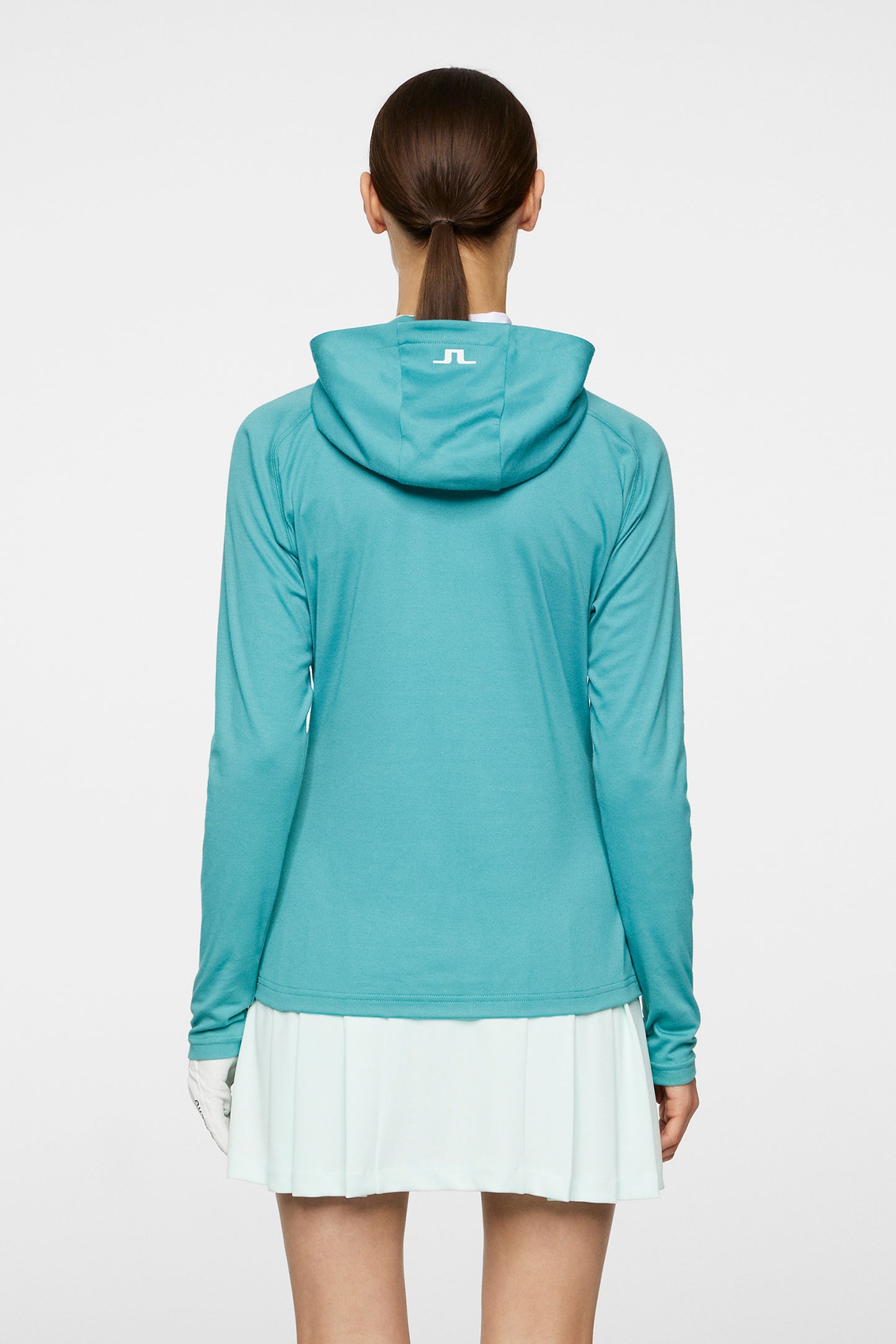 Agnes Quarter Zip Hood / Teal