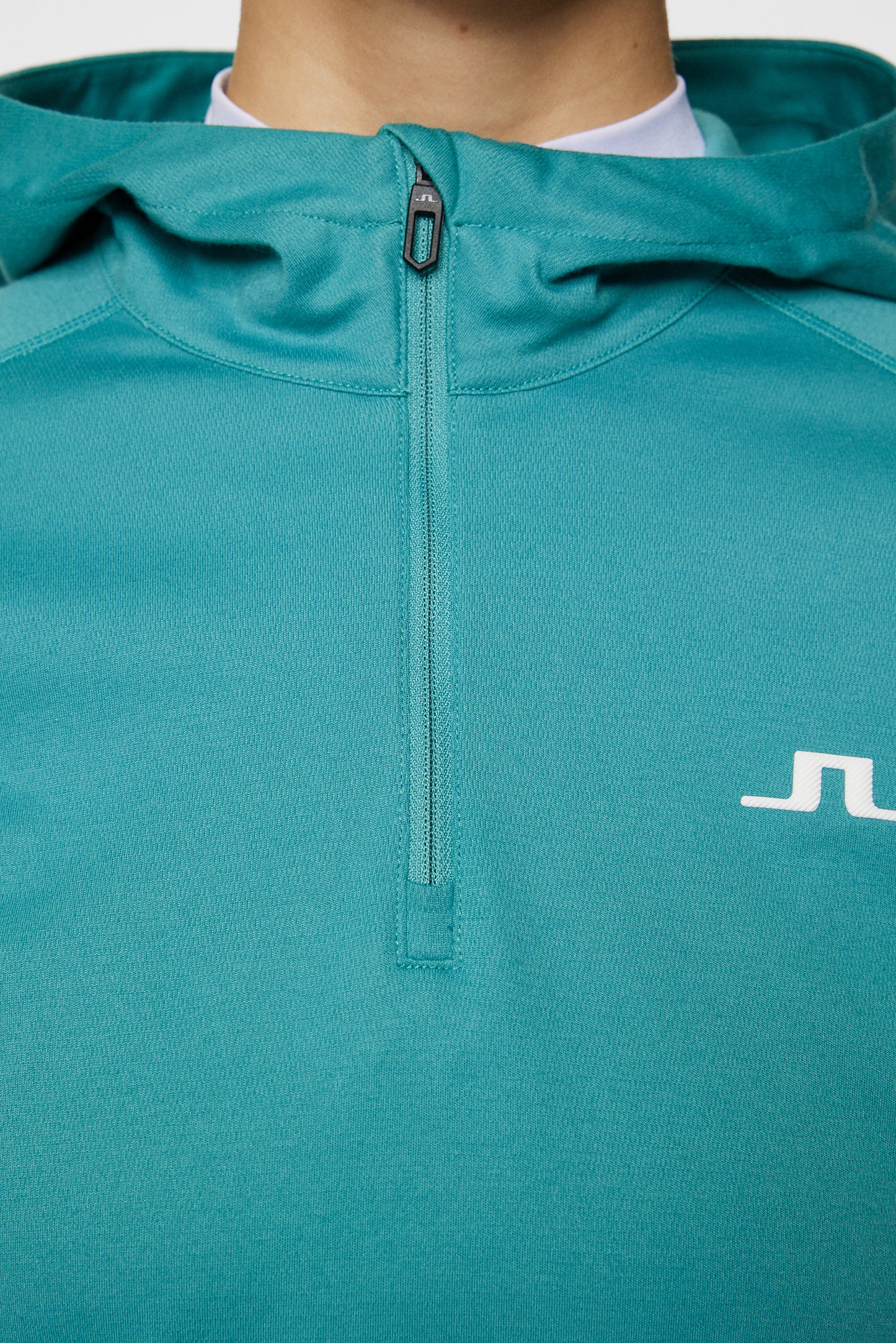 Agnes Quarter Zip Hood / Teal