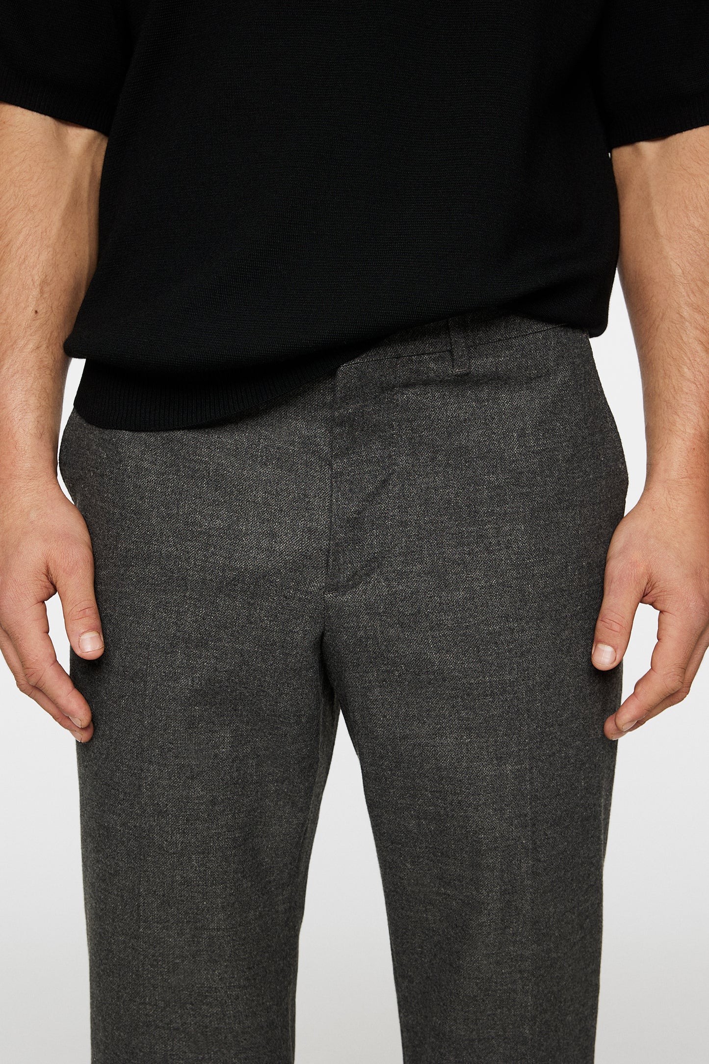 Lois C Micro Pattern Pants / Dark Grey