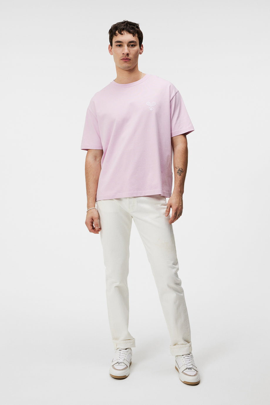 Tjorn Boxy Printed T-shirt / Pink Lavender