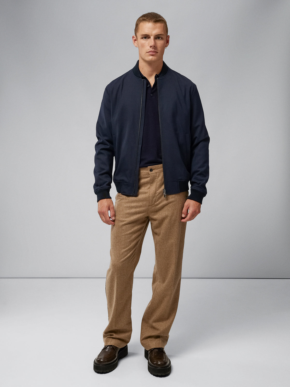 Thom Bomber Stretch Twill / JL Navy