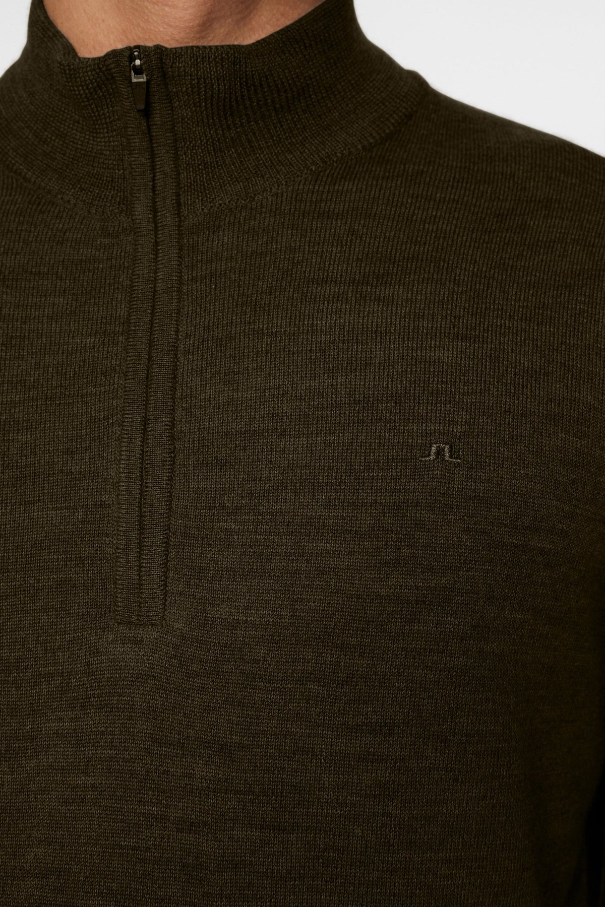 Kiyan Quarter Zip Sweater / Forest Green