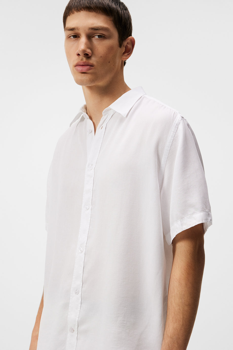 Reg SS Light Tencel Shirt / White