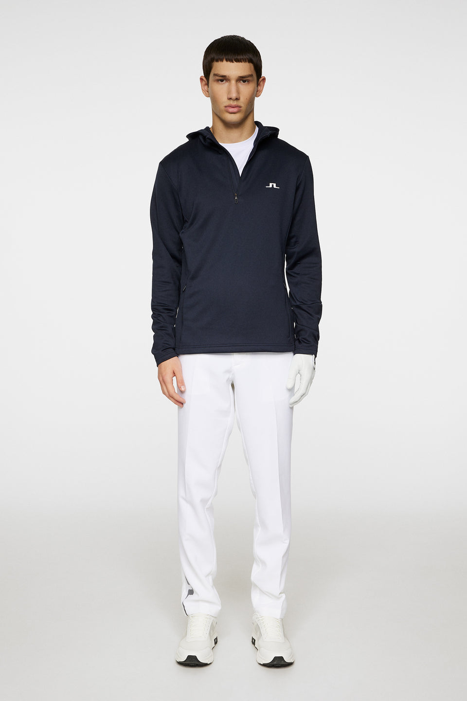 Aerial Quarter Zip Hood / JL Navy