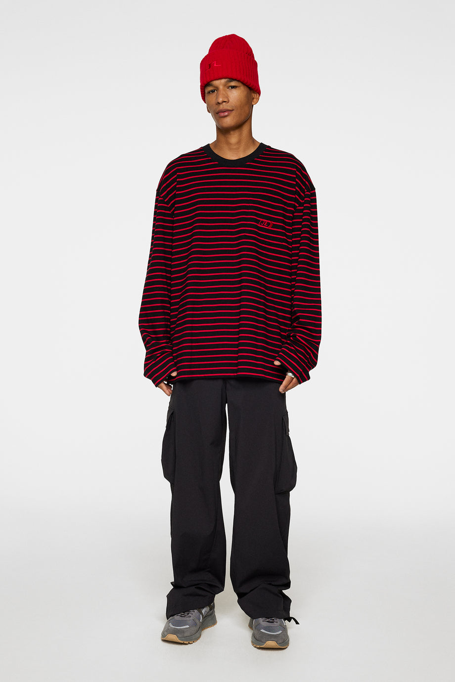 Walsh Stripe Long Sleeve Tee / Black