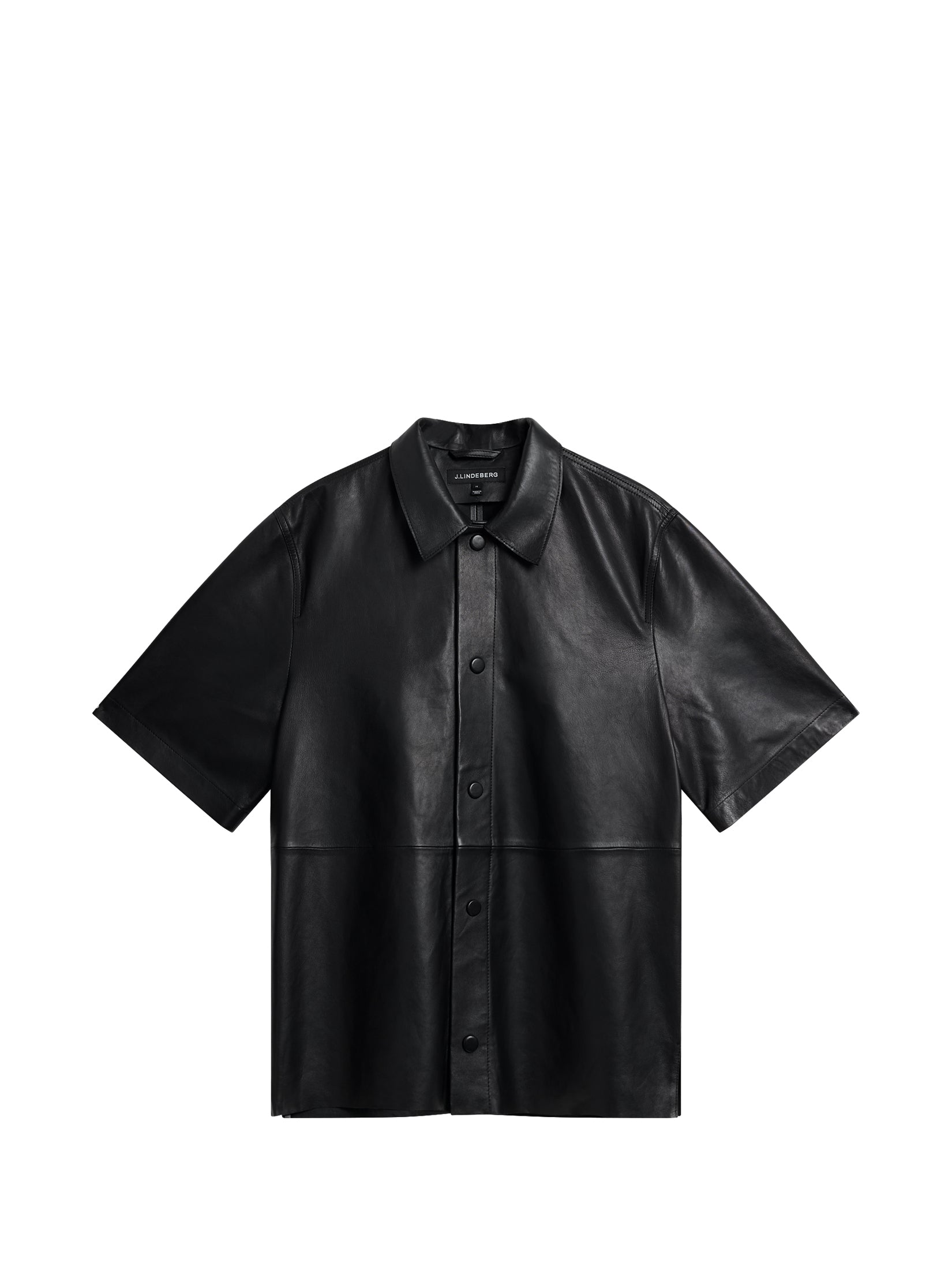 Shorty Leather Overshirt / Black – J.Lindeberg