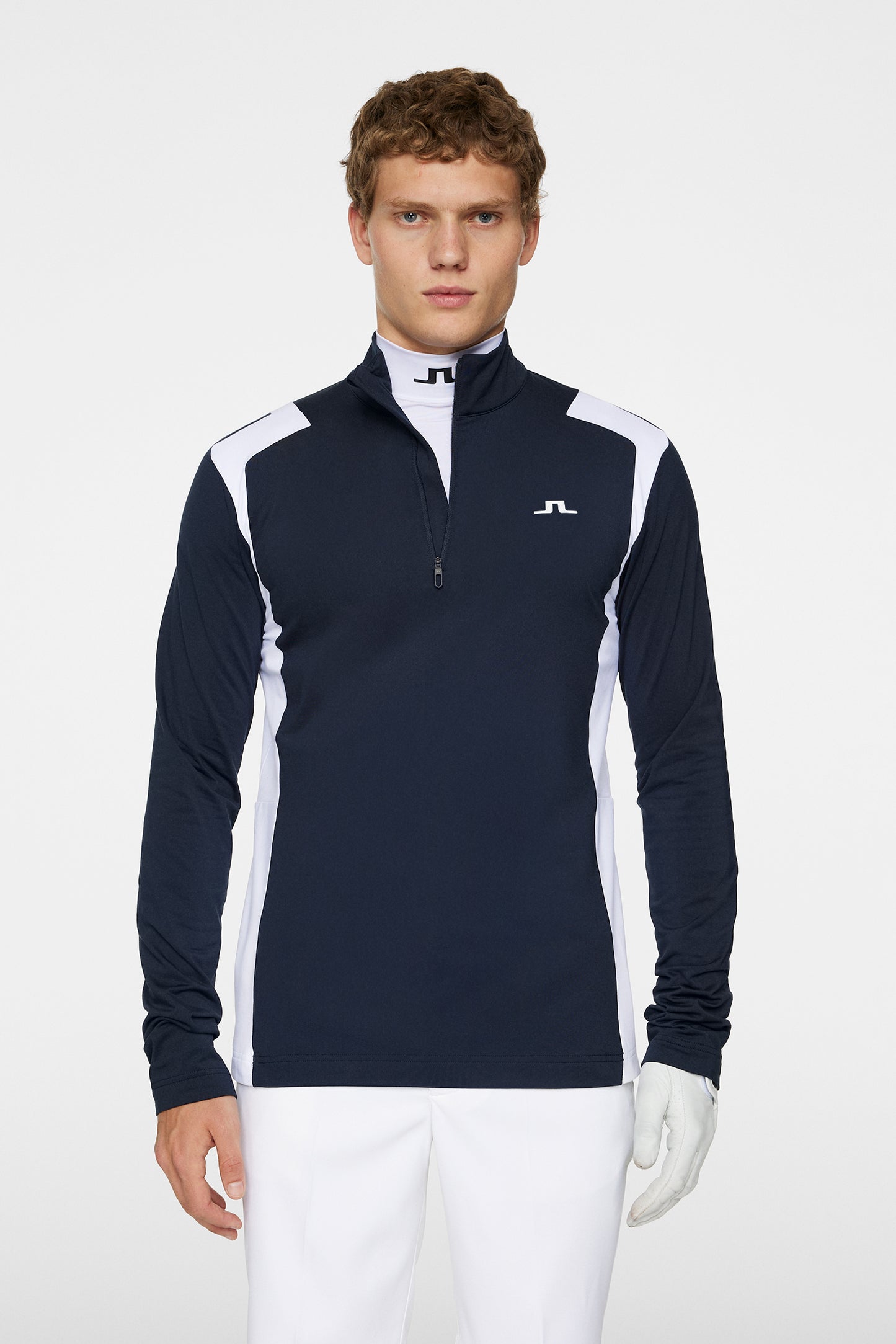 Lukas Quarter Zip Mid Layer / JL Navy