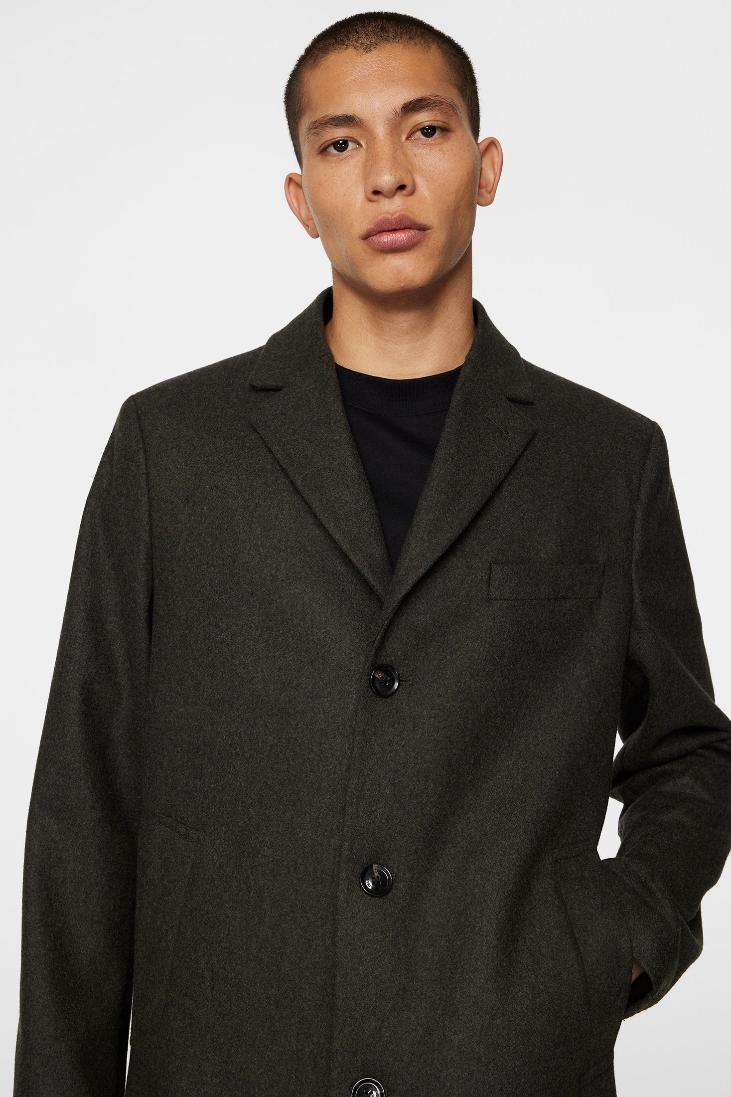 Artie Melton Coat Forest Green J.Lindeberg