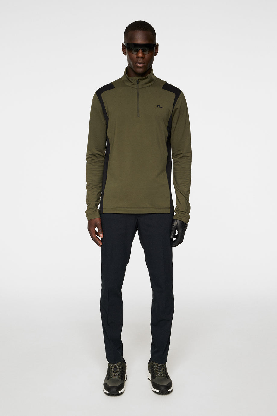 Lukas Quarter Zip Mid Layer / Forest Green