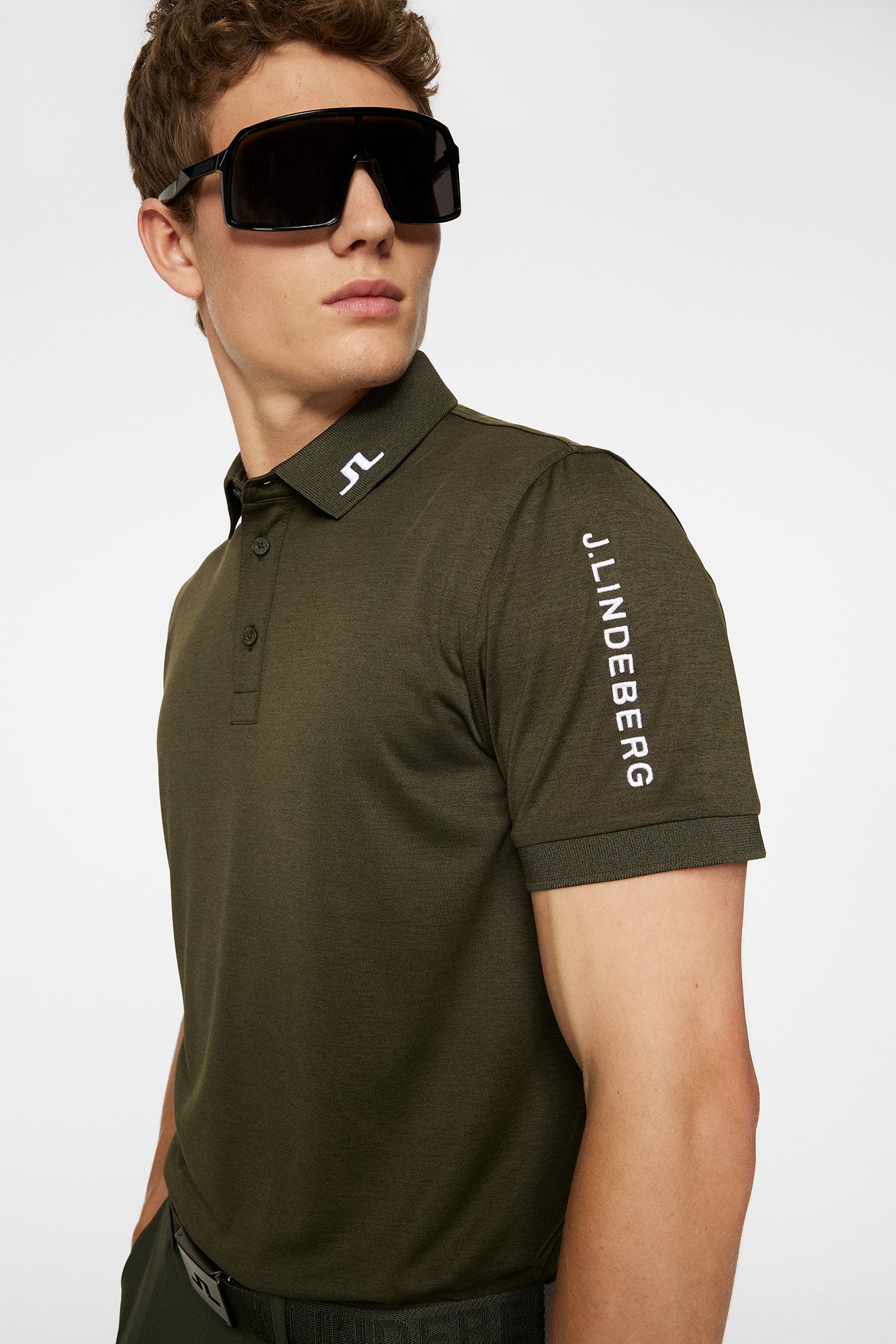 Tour Tech Reg Fit Polo / Forest Green Melange