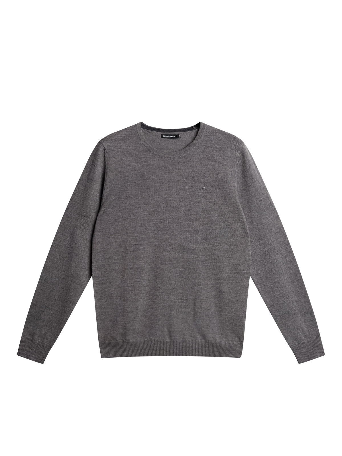 Lyle Merino Crew Neck Sweater / Grey Melange