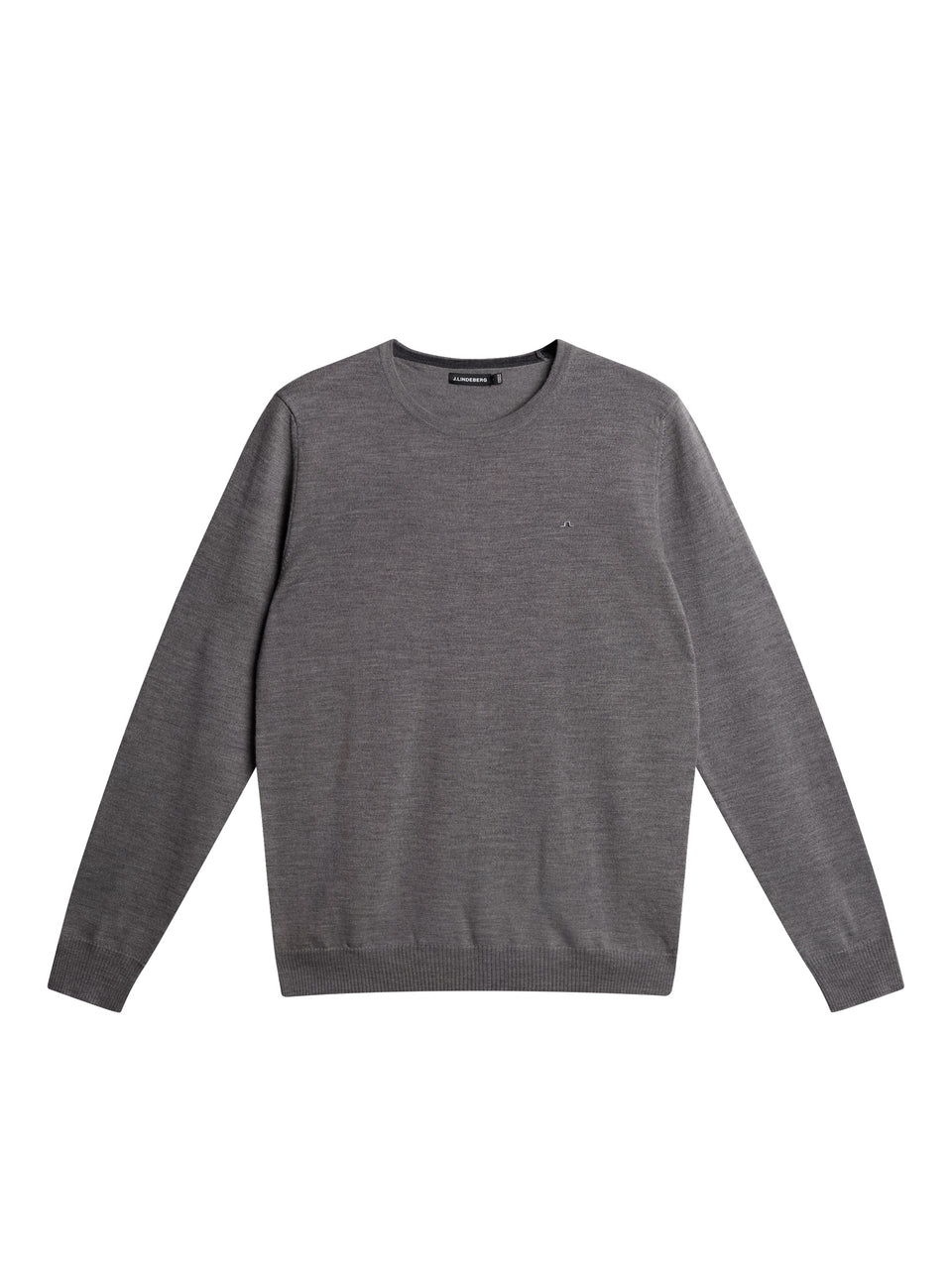 Lyle Merino Crew Neck Sweater / Grey Melange