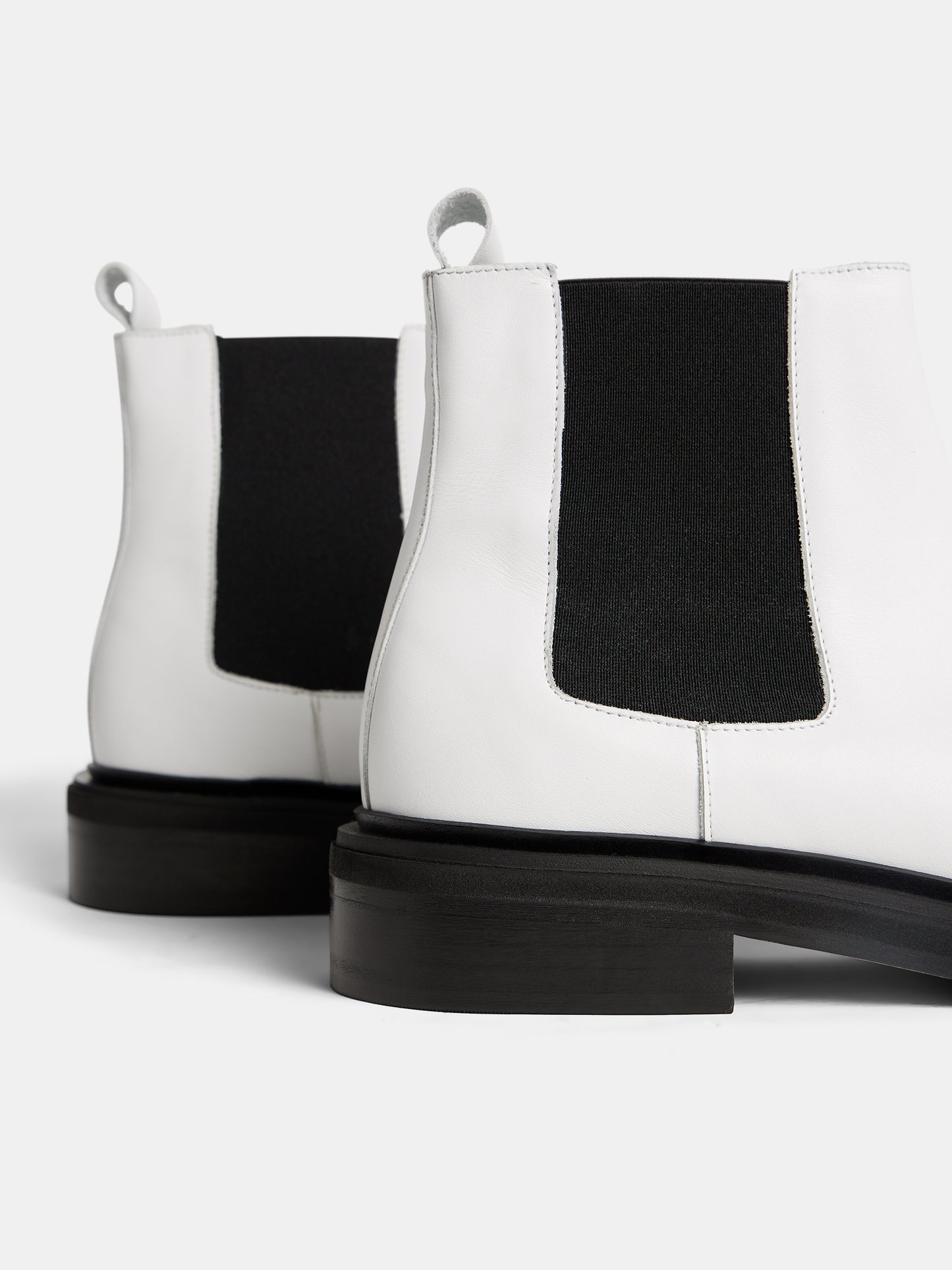 Tron Square Toe Boot / White