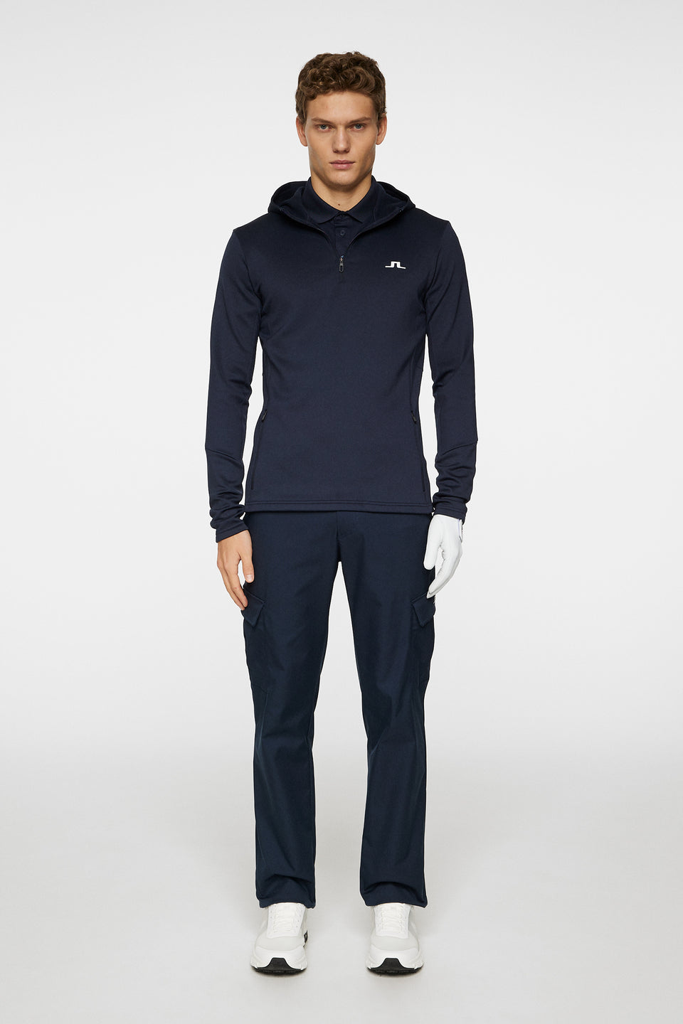 Aerial Quarter Zip Hood / JL Navy