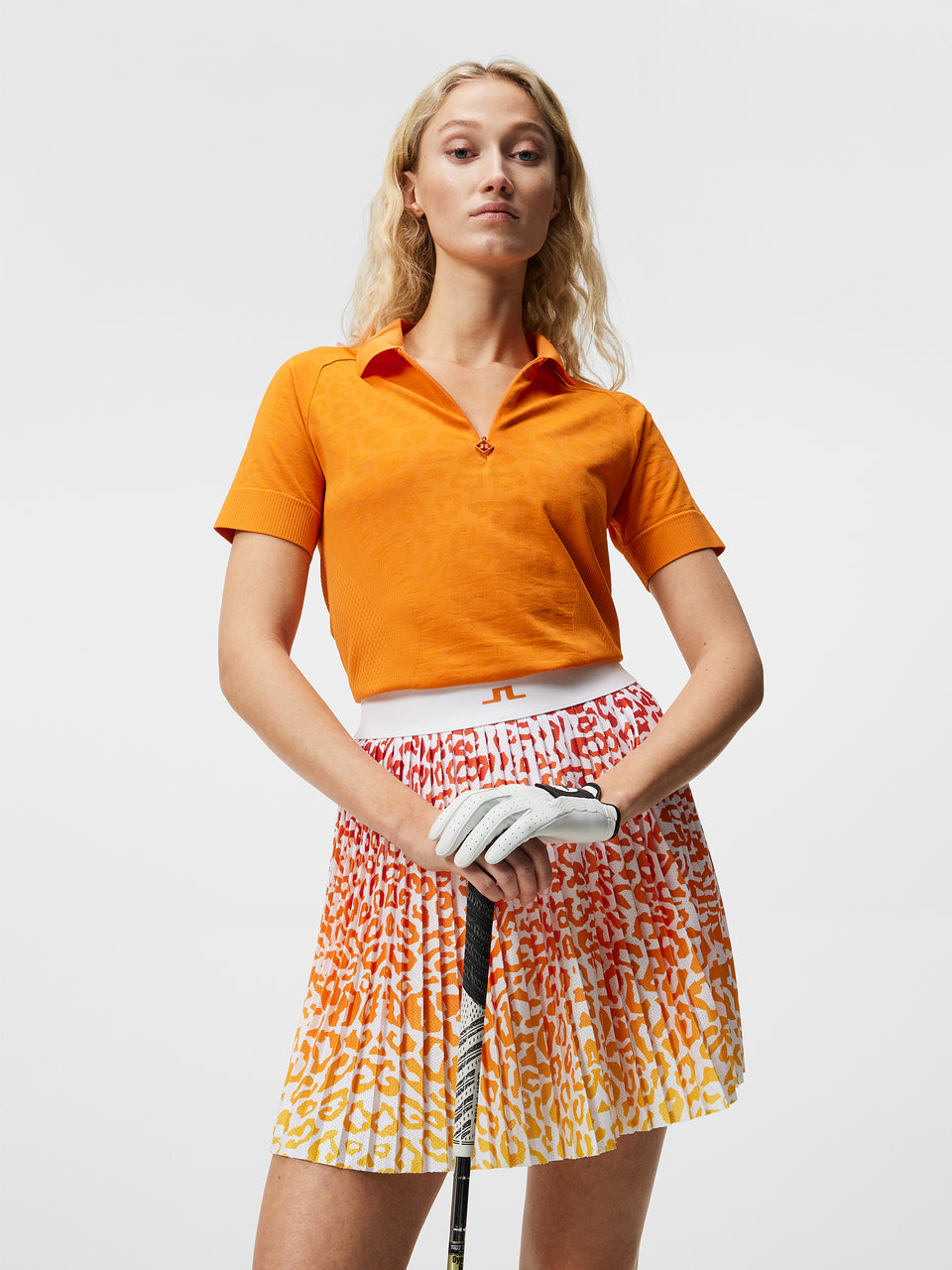 Sadine Seamless Polo / Russet Orange