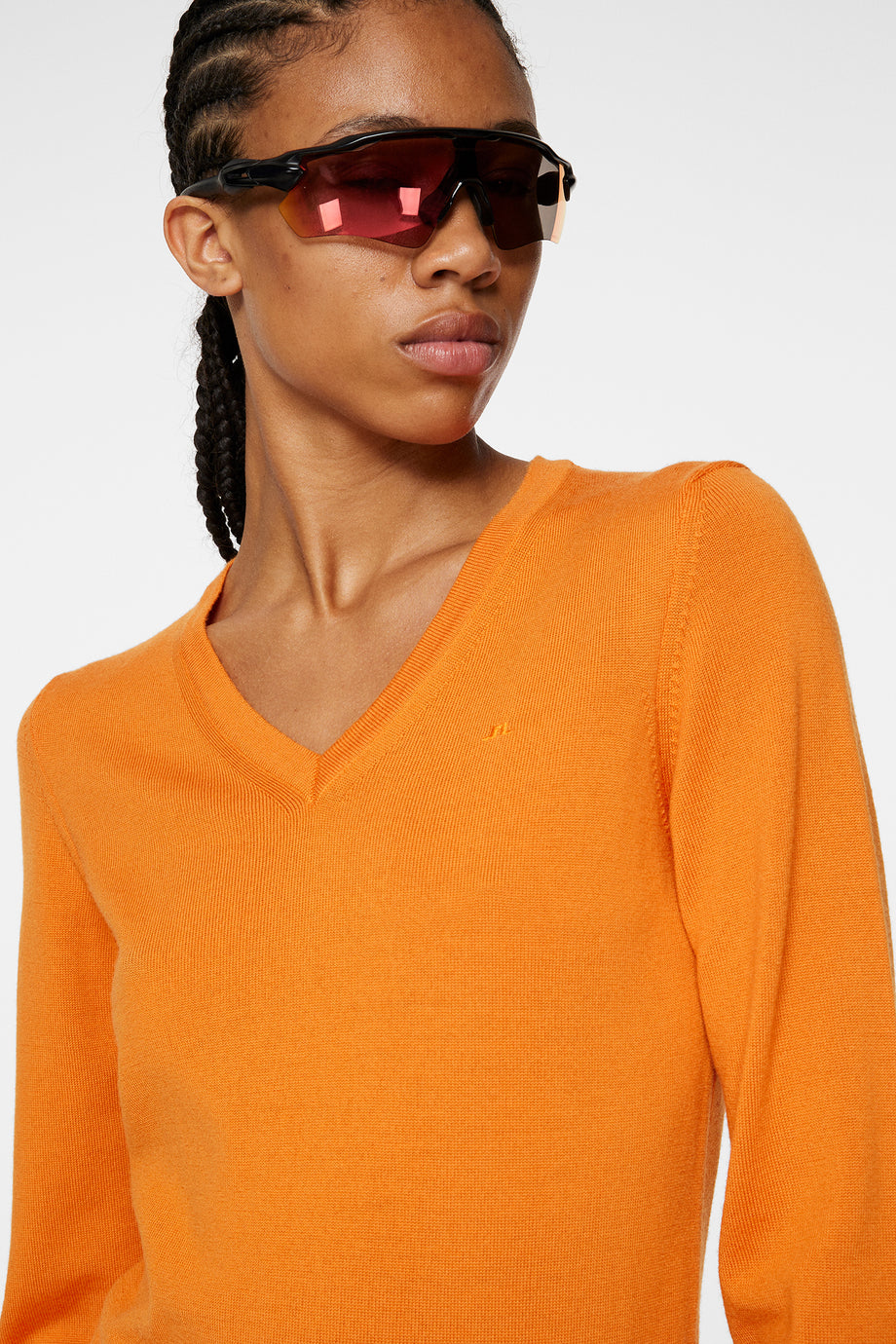 Amaya Knitted Sweater / Persimmon Orange