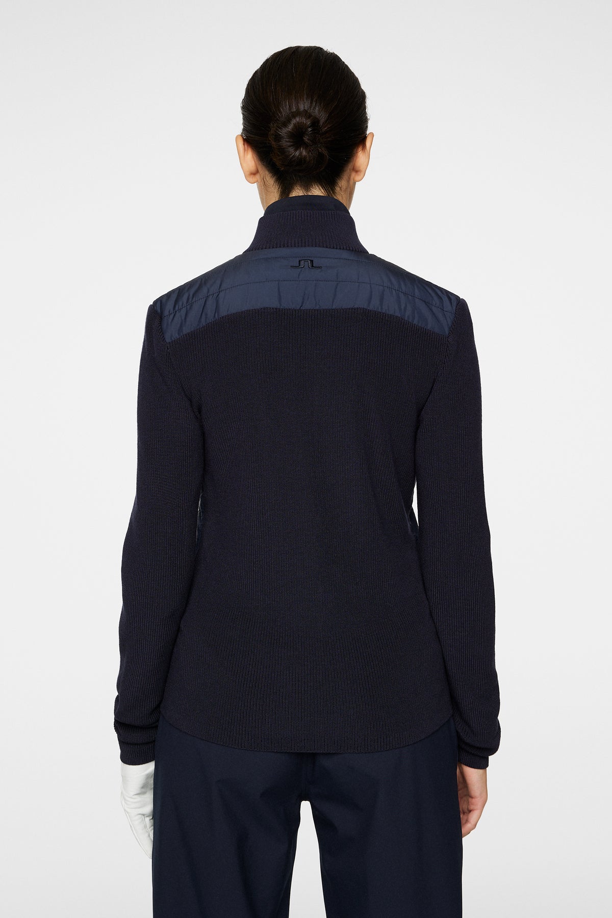 Wren Knitted Hybrid Jacket / JL Navy