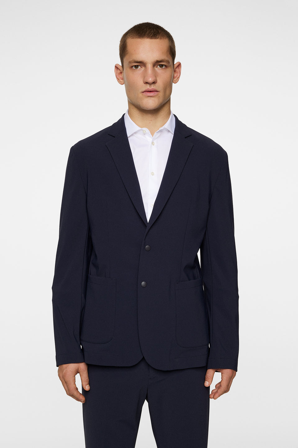 Pat U Bonded Jersey Blazer / JL Navy