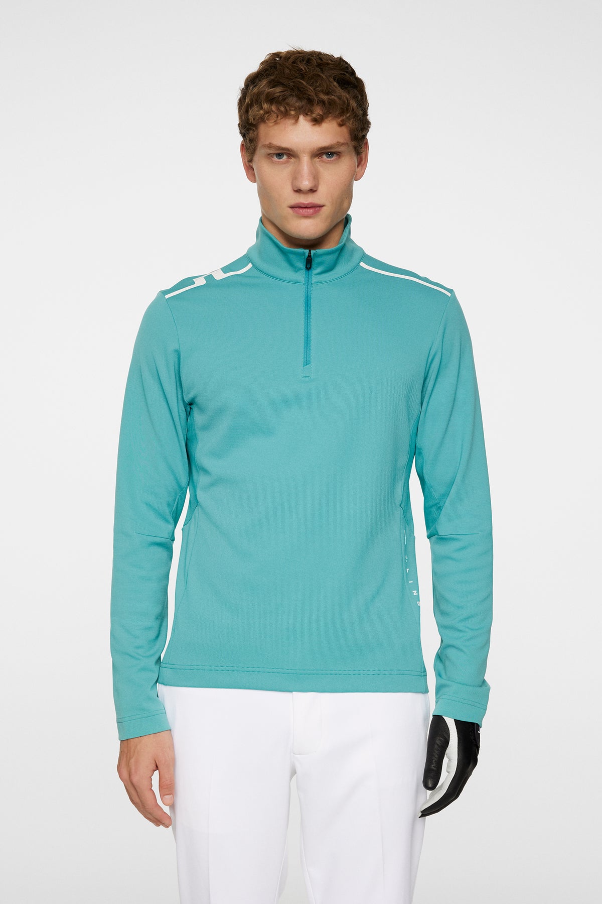 Leon Quarter Zip Mid Layer / Teal