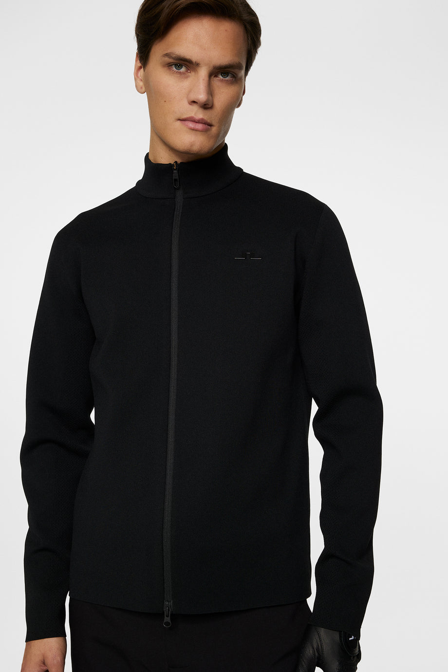 Bo Tech Knit Zip Sweater / Black