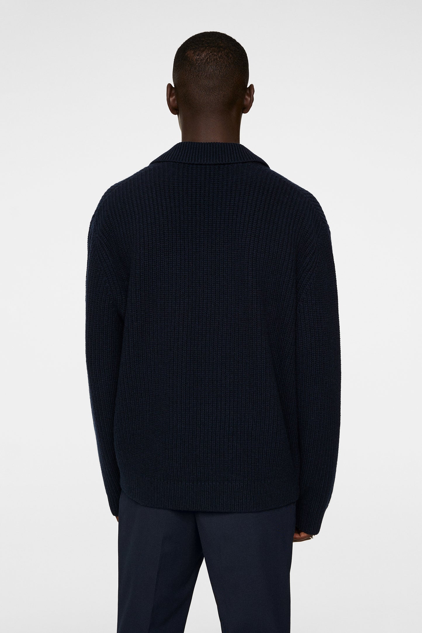 Jethro Heavy Polo Knit / JL Navy