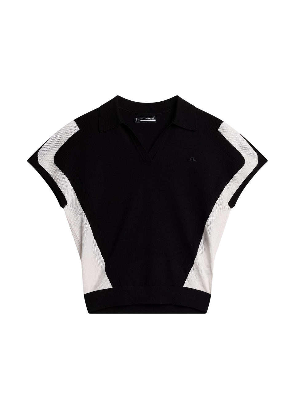 Vita Knitted Polo Shirt / Black