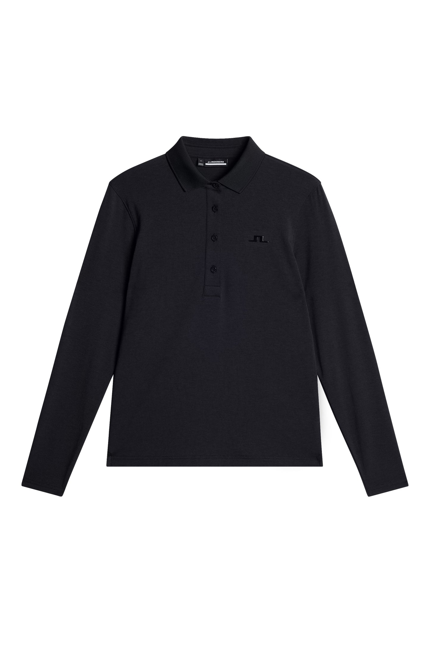 Flor Long Sleeve Polo / Black