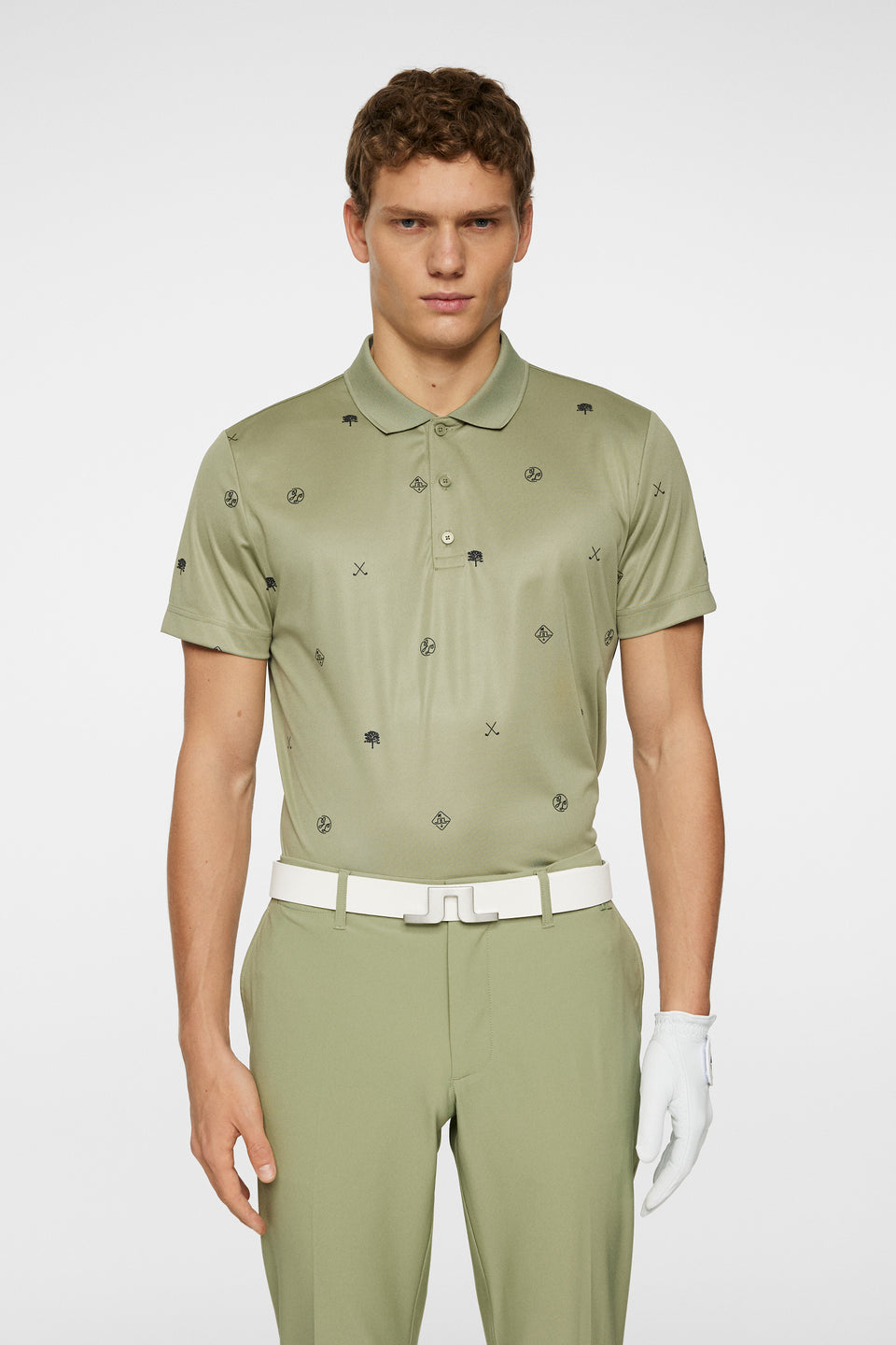 Club House Motif Polo / Golf Micro Olive S