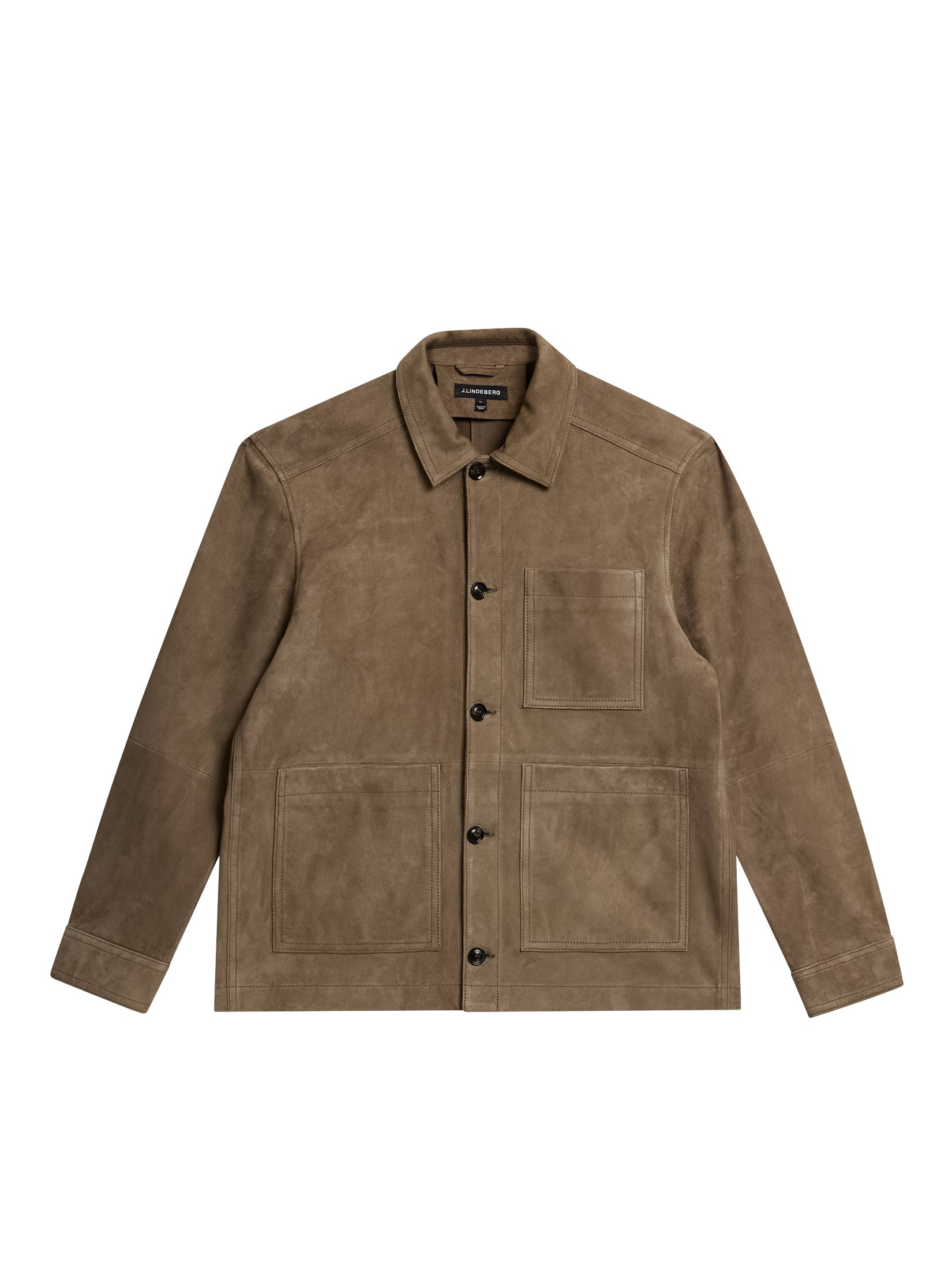 Walt Suede Overshirt / Walnut – J.Lindeberg