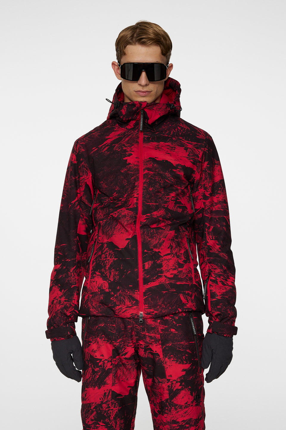 Ace Jacket Printed / Mountain Glitch Red