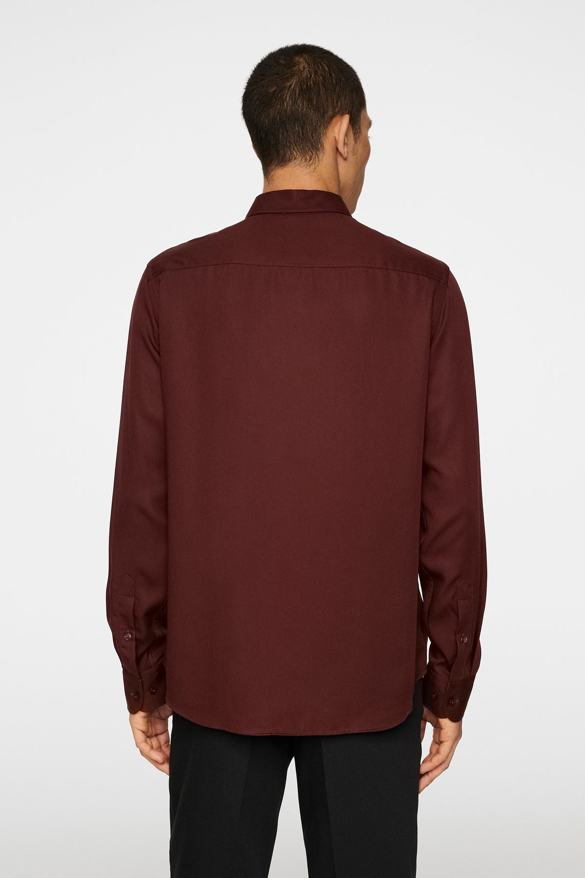 Slim LS Comfort Tencel Shirt / Bitter Chocolate