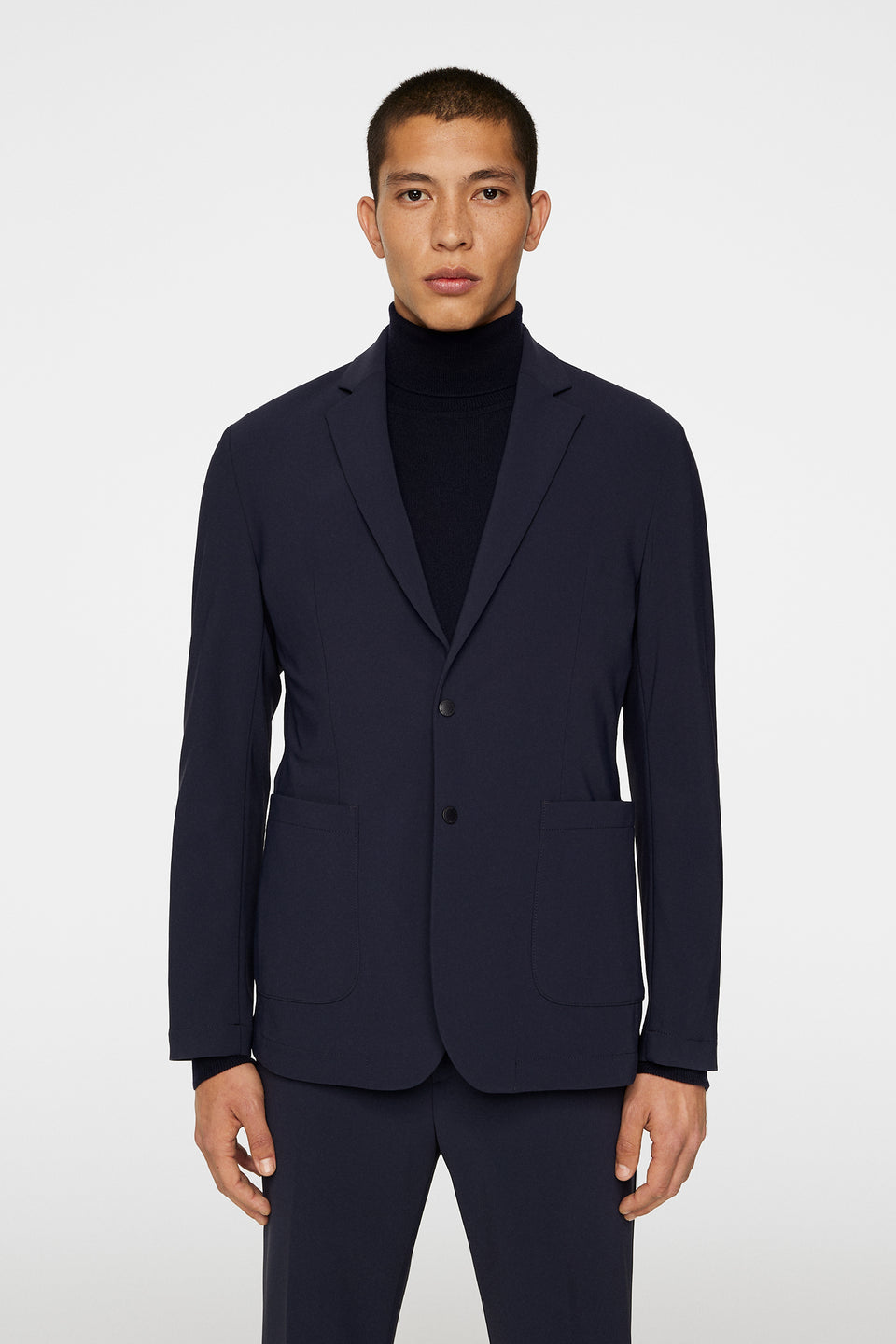 Pat U Bonded Jersey Blazer / JL Navy