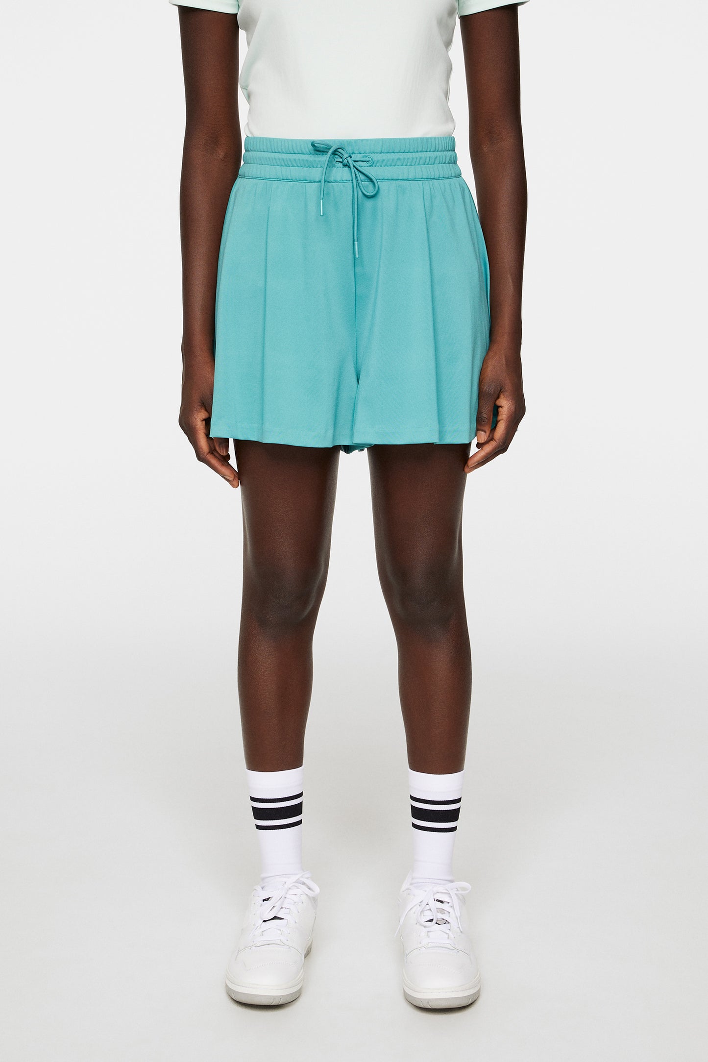 Billie Wide Jersey Shorts / Teal