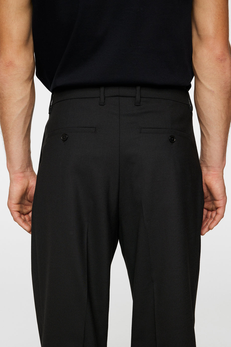 Haij Pleated Twill Pants / Black